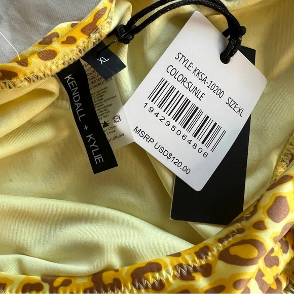 Kendall & Kyle NWT Golden Leopard Print Bikini Size XL - Picture 10 of 11